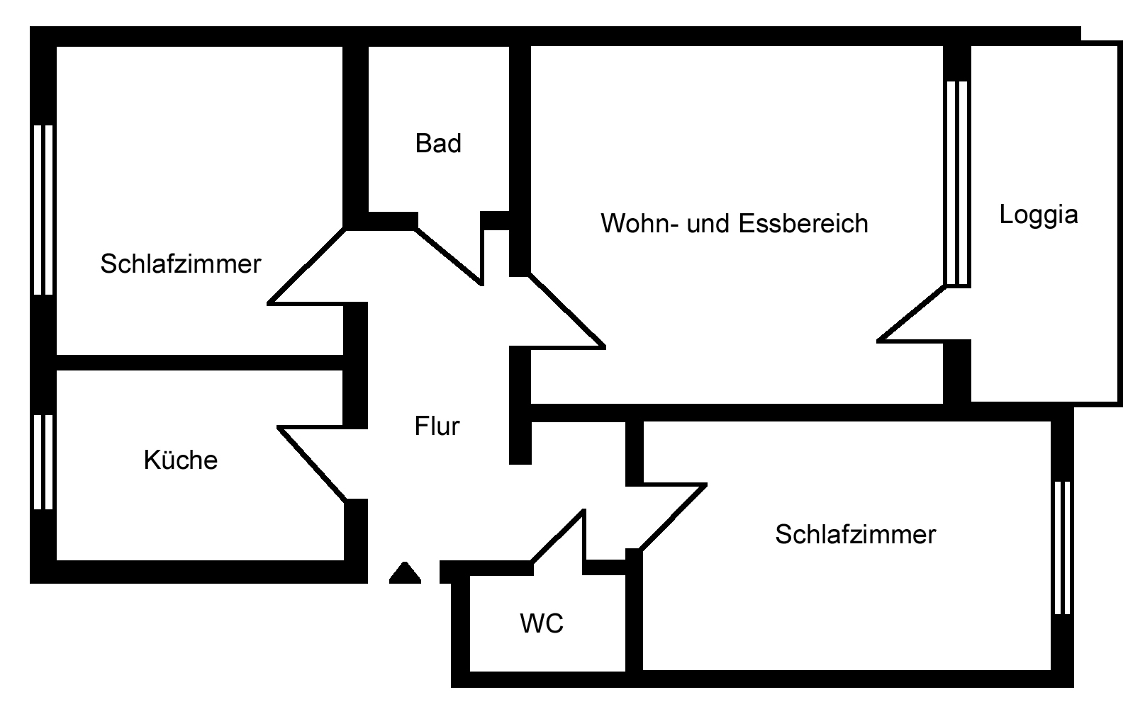 Familienfreundliche und gut geschnittene 3-Zimmer-Wohnung-0